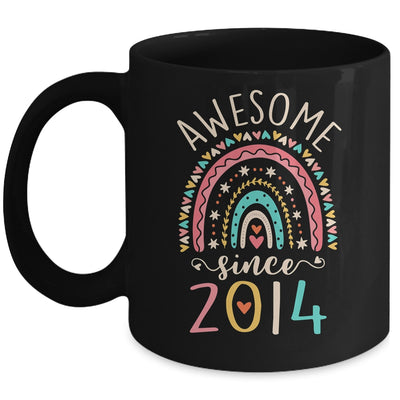 Awesome Since 2014 8th Birthday Rainbow Born In 2014 Mug | teecentury