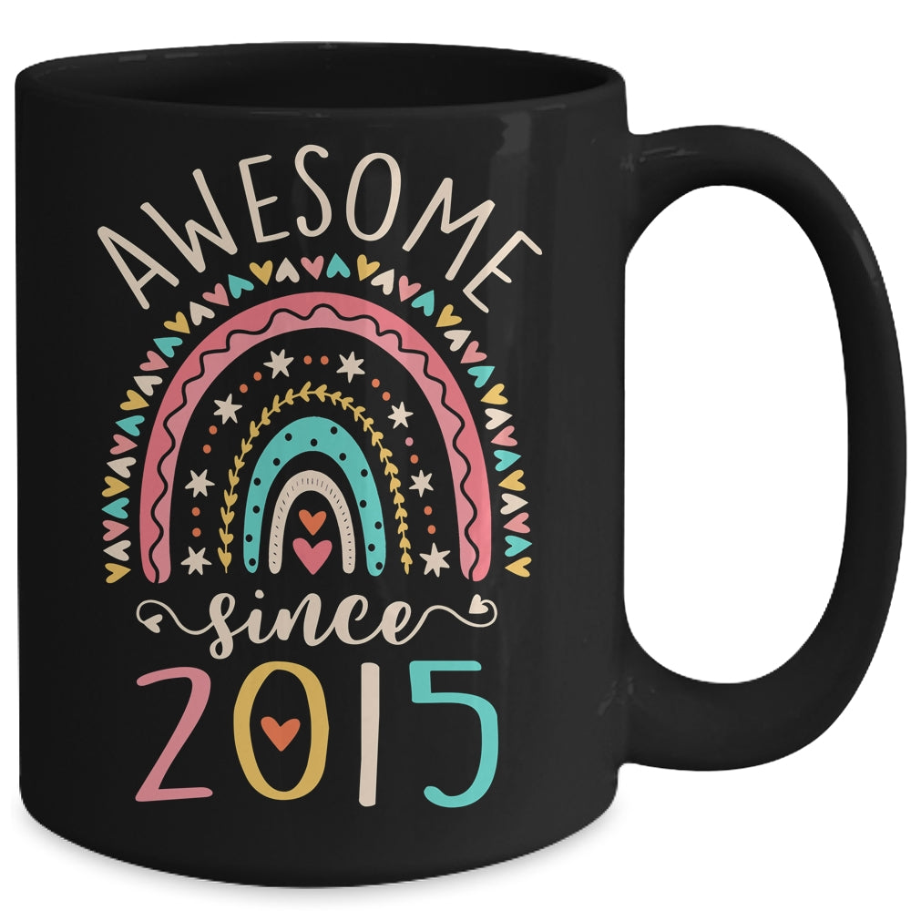 Awesome Since 2015 7th Birthday Rainbow Born In 2015 Mug | teecentury