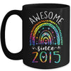 Awesome Since 2015 7th Birthday Rainbow Girl Tie Dye Mug | teecentury