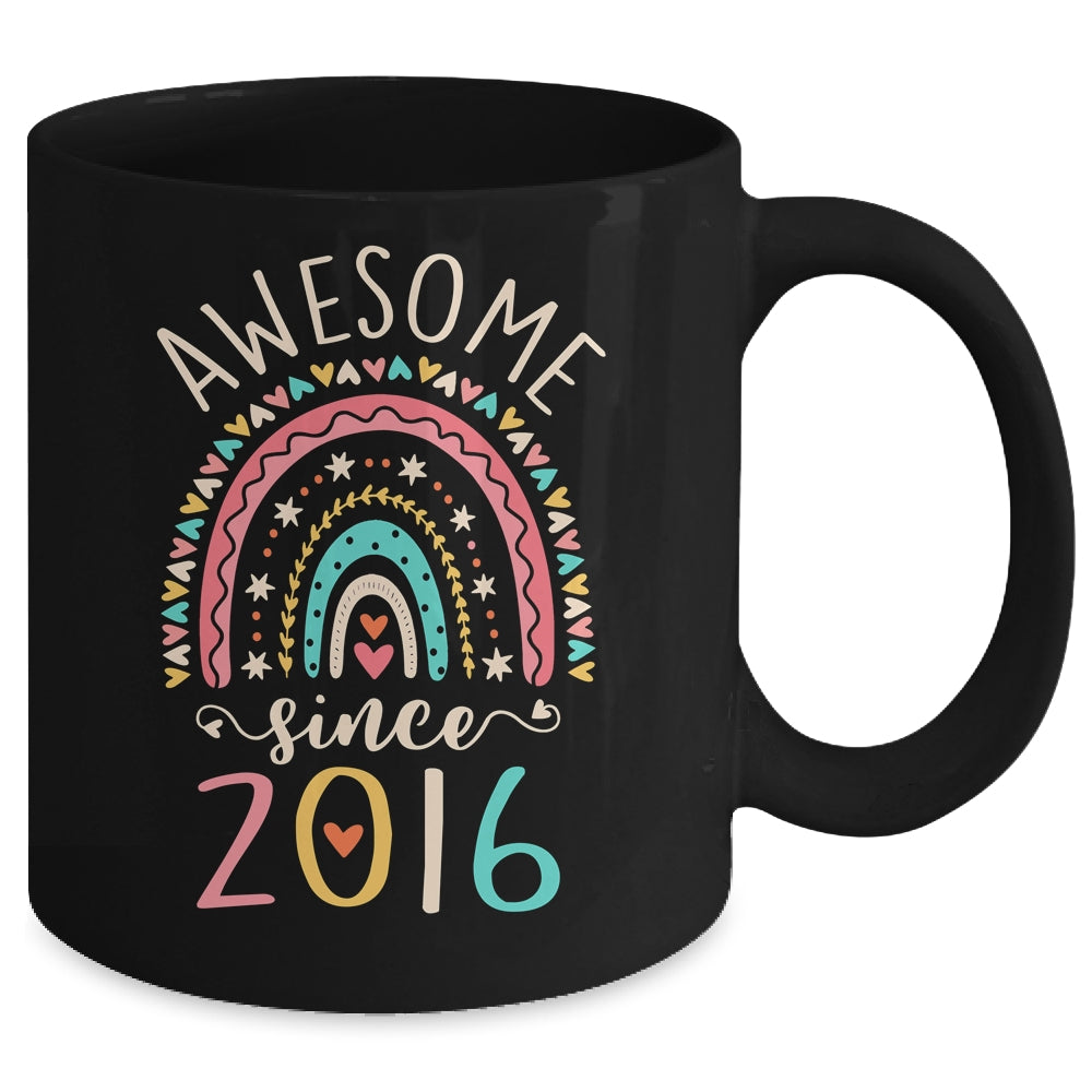 Awesome Since 2016 6th Birthday Rainbow Born In 2016 Mug | teecentury