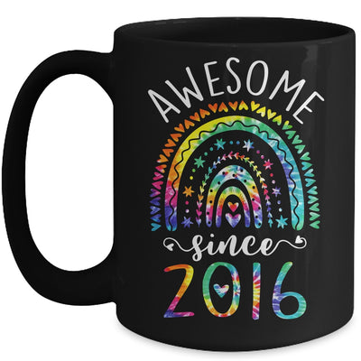 Awesome Since 2016 6th Birthday Rainbow Girl Tie Dye Mug | teecentury