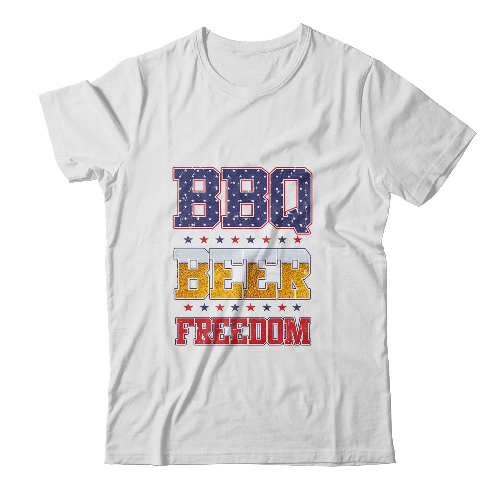 BBQ Beer Freedom America USA Party 4th of July T-Shirt & Tank Top | Teecentury.com