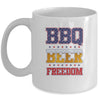 BBQ Beer Freedom America USA Party 4th of July Mug Coffee Mug | Teecentury.com