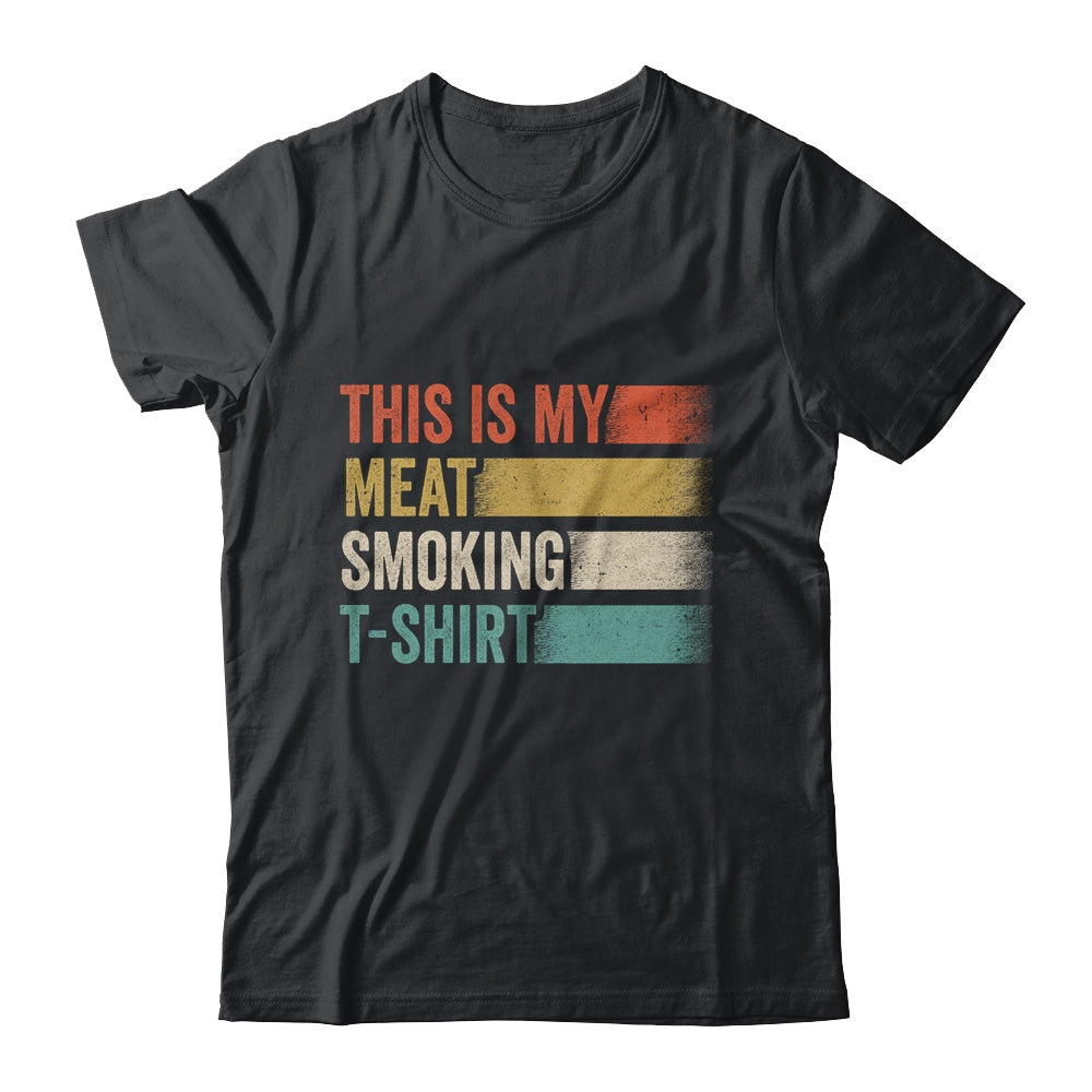 BBQ Smoker Themed Retro Vintage My Meat Smoking Shirt & Hoodie | teecentury
