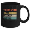 BBQ Smoker Themed Retro Vintage My Meat Smoking Mug | teecentury