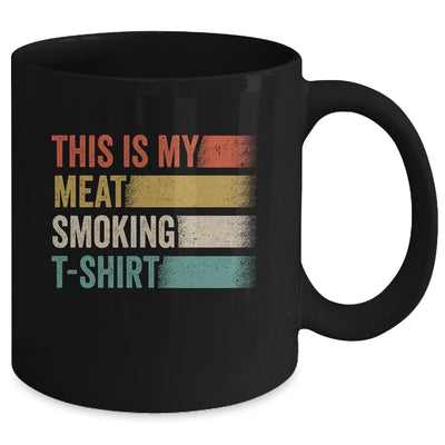 BBQ Smoker Themed Retro Vintage My Meat Smoking Mug | teecentury