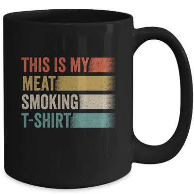 BBQ Smoker Themed Retro Vintage My Meat Smoking Mug | teecentury