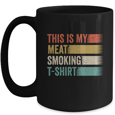 BBQ Smoker Themed Retro Vintage My Meat Smoking Mug | teecentury