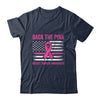 Back The Pink Ribbon American Flag Breast Cancer Awareness T-Shirt & Hoodie | Teecentury.com