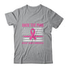 Back The Pink Ribbon American Flag Breast Cancer Awareness T-Shirt & Hoodie | Teecentury.com