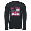 Back The Pink Ribbon American Flag Breast Cancer Awareness T-Shirt & Hoodie | Teecentury.com