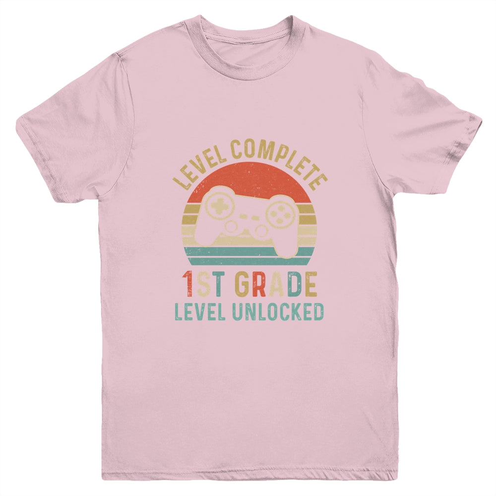 Back To School 2022 1st Grade Gamer Retro Gaming Youth Youth Shirt | Teecentury.com