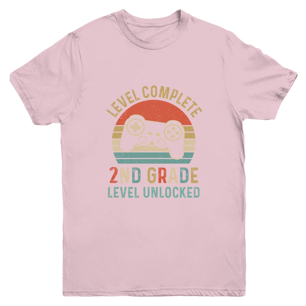 Back To School 2022 2nd Grade Gamer Retro Gaming Youth Youth Shirt | Teecentury.com