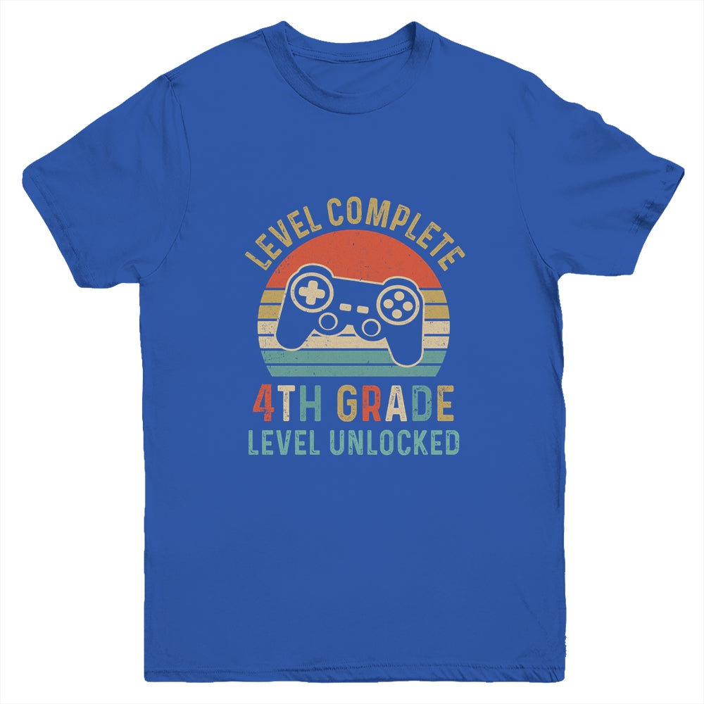 Back To School 2022 4th Grade Gamer Retro Gaming Youth Youth Shirt | Teecentury.com