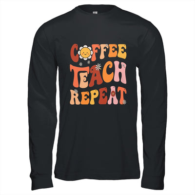 Back To School Coffee Teach Repeat Teacher Life Motivational Shirt & Hoodie | teecentury
