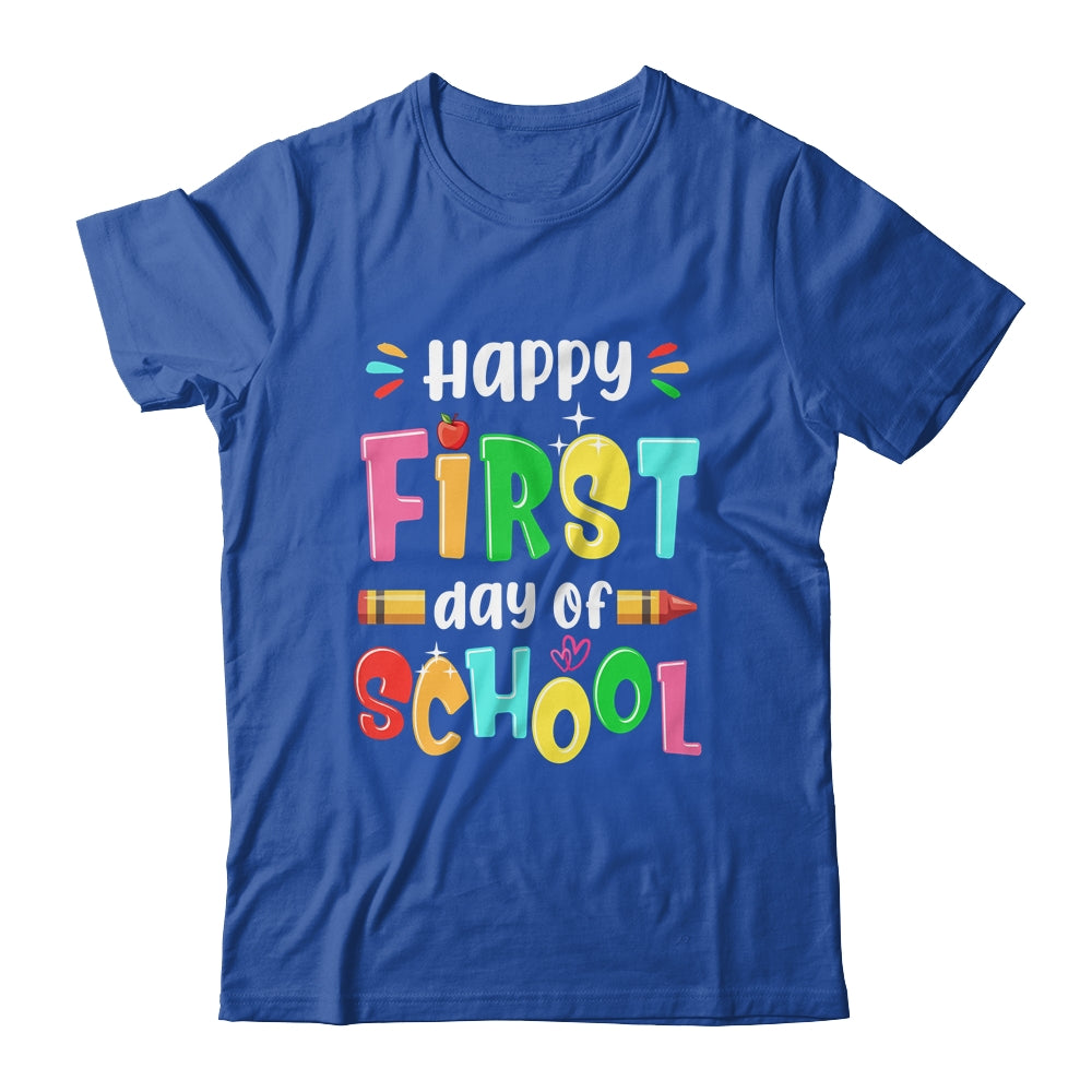Back To School Teachers Kids Child Happy First Day Of School Shirt & Hoodie | teecentury