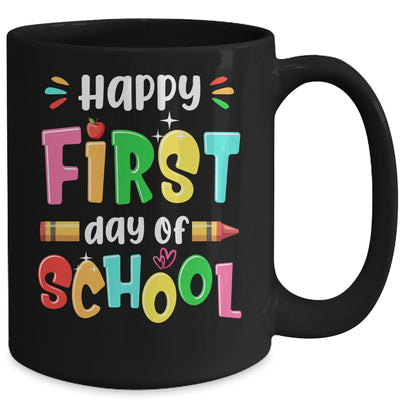 Back To School Teachers Kids Child Happy First Day Of School Mug | teecentury
