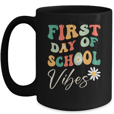 Back To School Vibes Happy First Day Of School For Teachers Mug | teecentury