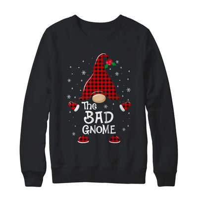 Bad Gnome Buffalo Plaid Matching Christmas Pajama Gift T-Shirt & Sweatshirt | Teecentury.com