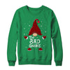 Bad Gnome Buffalo Plaid Matching Christmas Pajama Gift T-Shirt & Sweatshirt | Teecentury.com