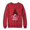 Bad Gnome Buffalo Plaid Matching Christmas Pajama Gift T-Shirt & Sweatshirt | Teecentury.com