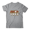 Baseball Amma Leopard Funny Softball Mother's Day T-Shirt & Tank Top | Teecentury.com