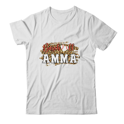 Baseball Amma Leopard Funny Softball Mother's Day T-Shirt & Tank Top | Teecentury.com