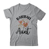 Baseball Aunt Leopard Heart Love T-Shirt & Tank Top | Teecentury.com