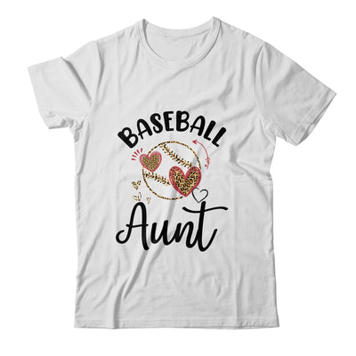 Baseball Aunt Leopard Heart Love T-Shirt & Tank Top | Teecentury.com