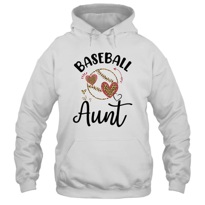 Baseball Aunt Leopard Heart Love T-Shirt & Tank Top | Teecentury.com