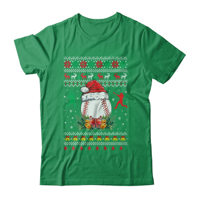 Baseball Christmas Ugly Funny Santa Sport Men Boy Shirt & Sweatshirt | teecentury