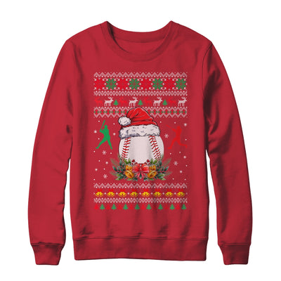 Baseball Christmas Ugly Funny Santa Sport Men Boy Shirt & Sweatshirt | teecentury