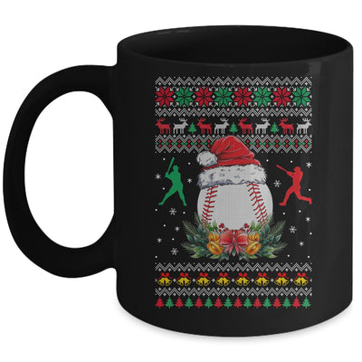 Baseball Christmas Ugly Funny Santa Sport Men Boy Mug | teecentury