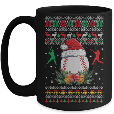 Baseball Christmas Ugly Funny Santa Sport Men Boy Mug | teecentury