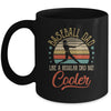 Baseball Dad Like A Regular Dad Cooler Vintage Fathers Day Mug Coffee Mug | Teecentury.com