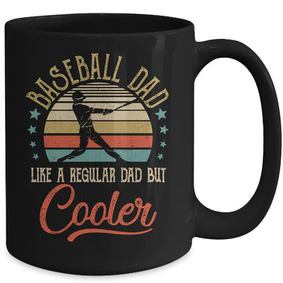 Baseball Dad Like A Regular Dad Cooler Vintage Fathers Day Mug Coffee Mug | Teecentury.com