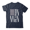 Baseball Dad Vintage USA American Flag Father's Day T-Shirt & Hoodie | Teecentury.com