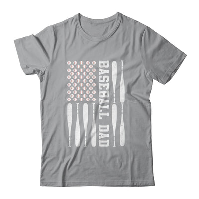 Baseball Dad Vintage USA American Flag Father's Day T-Shirt & Hoodie | Teecentury.com