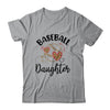 Baseball Daughter Leopard Heart Love T-Shirt & Tank Top | Teecentury.com