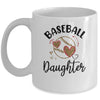 Baseball Daughter Leopard Heart Love Mug Coffee Mug | Teecentury.com