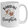 Baseball Daughter Leopard Heart Love Mug Coffee Mug | Teecentury.com