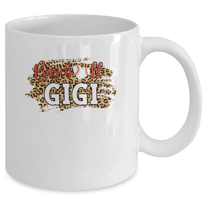 Baseball Gigi Leopard Funny Softball Mother's Day Mug Coffee Mug | Teecentury.com