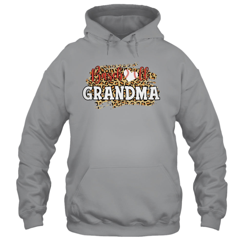 Baseball Grandma Leopard Funny Softball Mother's Day T-Shirt & Tank Top | Teecentury.com
