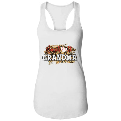 Baseball Grandma Leopard Funny Softball Mother's Day T-Shirt & Tank Top | Teecentury.com