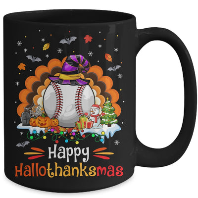 Baseball Halloween Christmas Thanksgiving Hallothanksmas Mug | teecentury