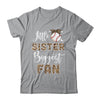 Baseball Little Sister Biggest Fan Baseball Sister Leopard Shirt & Tank Top | teecentury