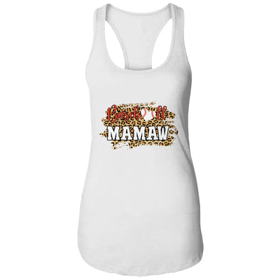 Baseball Mamaw Leopard Funny Softball Mother's Day T-Shirt & Tank Top | Teecentury.com
