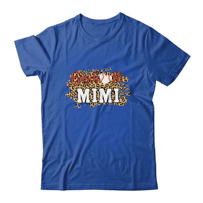 Baseball Mimi Leopard Funny Softball Mother's Day T-Shirt & Tank Top | Teecentury.com