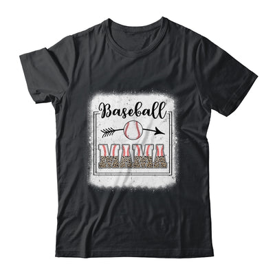 Baseball Mom Baseball Mama Bleached Funny Letter Print Shirt & Tank Top | teecentury