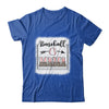 Baseball Mom Baseball Mama Bleached Funny Letter Print Shirt & Tank Top | teecentury